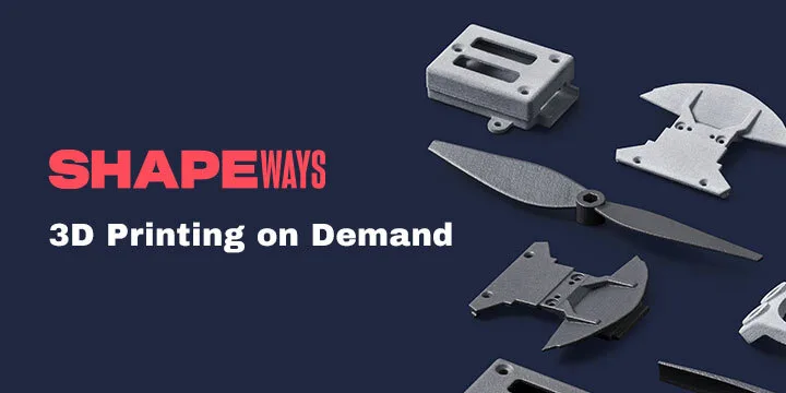 Shapeways platform screenshot